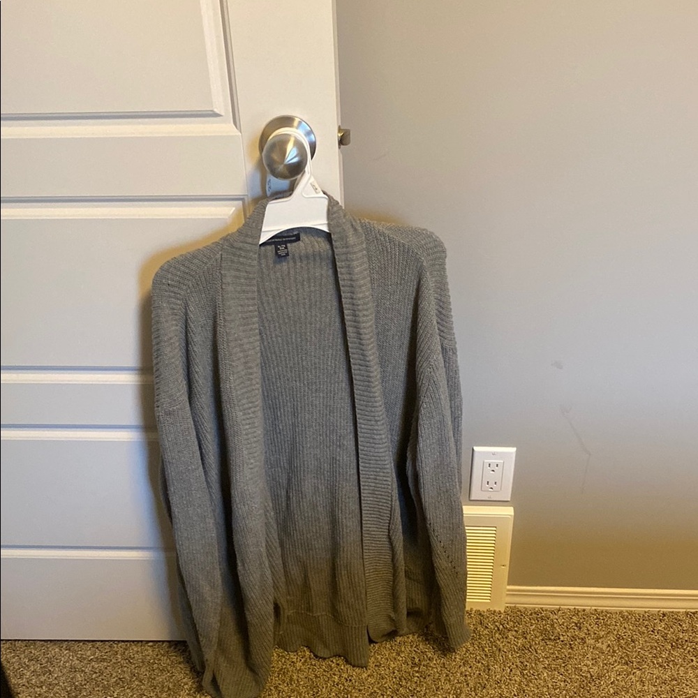 American eagle cotton grey sweater